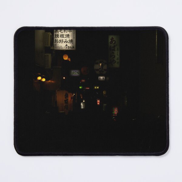 Item preview, Moody Japanese Yokocho Alley at Night with Glowing Lanterns and Signage designed and sold by TravelerPenguin.