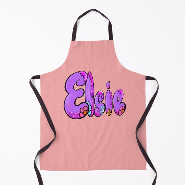 Item preview, Elsie popular girls womens name in preppy purple drip calligraphy designed and sold by Artonmytee.