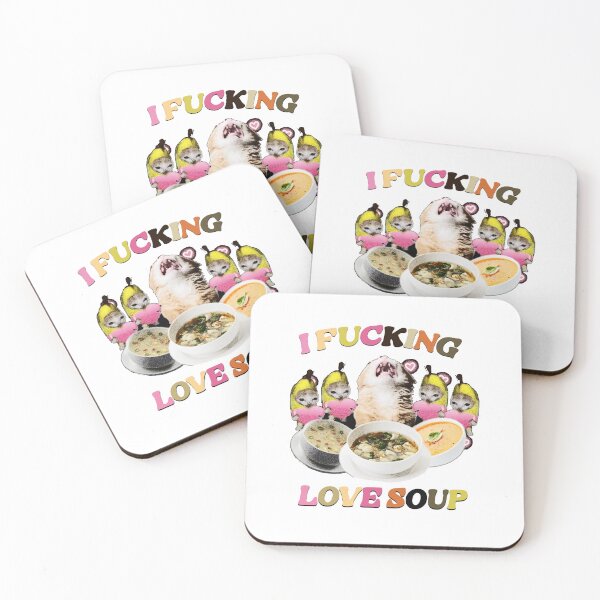 Item preview, I Love Soup Cat | Funny y2k Tiktok Meme designed and sold by CARBONARA LLC..