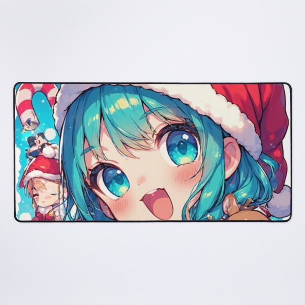 Item preview, Kawaii Christmas Girl & Reindeer Friends – Cute Anime Holiday Illustration designed and sold by AIARCZ.