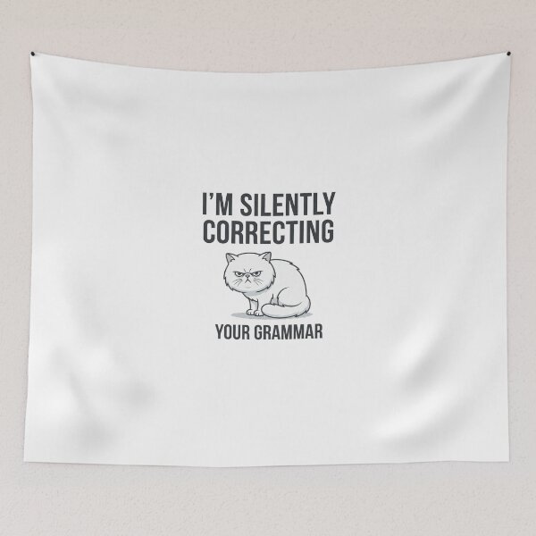 Item preview, I'm Silently Correcting Your Grammar designed and sold by Quillway.