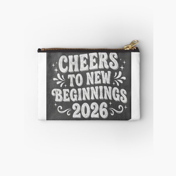 Item preview, Cheers to New Beginnings 2026 – Vintage New Year Typography designed and sold by MESSY-MIND.