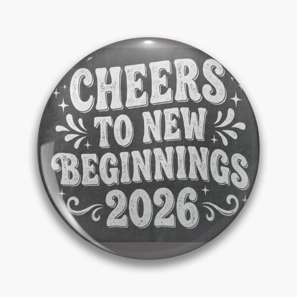 Item preview, Cheers to New Beginnings 2026 – Vintage New Year Typography designed and sold by MESSY-MIND.