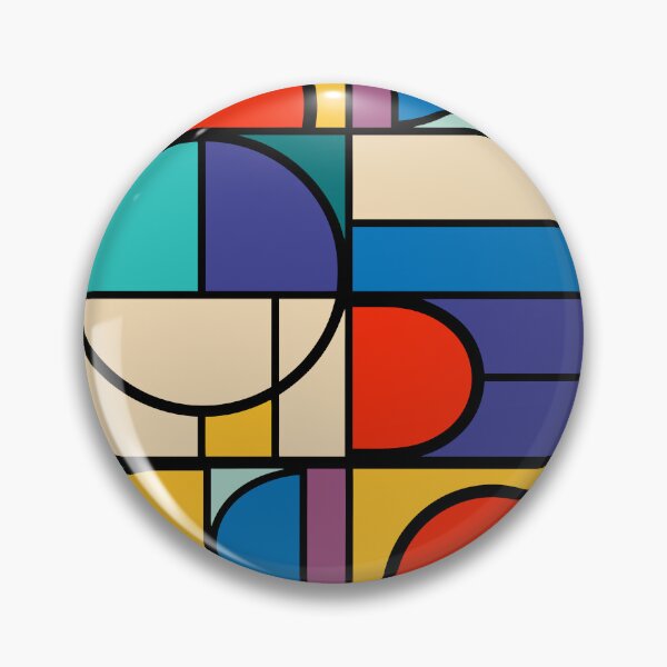 Artikelvorschau, Bauhaus Geometric Gradient Pattern – Colorful Abstract Design entworfen und verkauft von Timegraf.