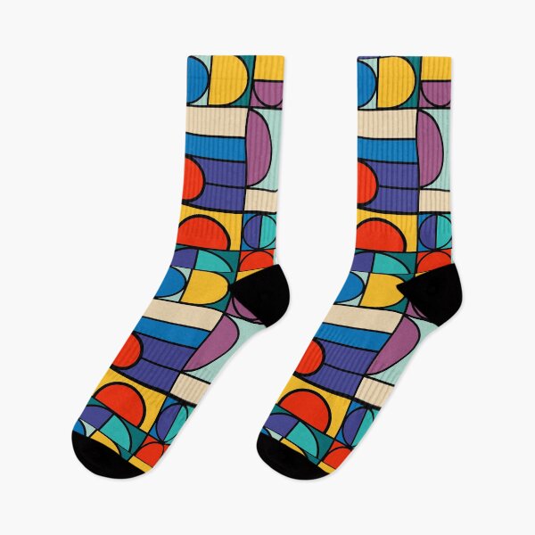 Artikelvorschau, Bauhaus Geometric Gradient Pattern – Colorful Abstract Design entworfen und verkauft von Timegraf.