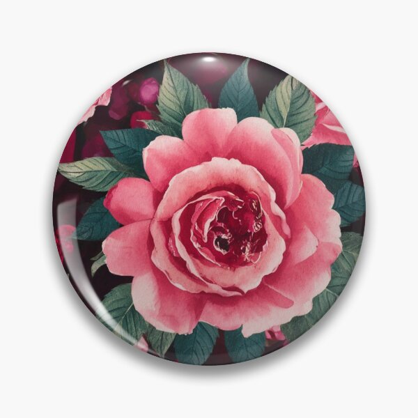 Item preview, Pink Roses on Dark Background - Vintage Floral designed and sold by Ed & Harmony.