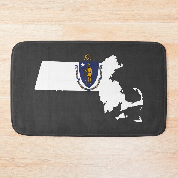 Item preview, Massachusetts Pride, Map Silhouette with Official State Flag & Seal designed and sold by mashmosh.