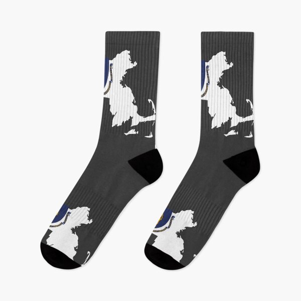 Item preview, Massachusetts Pride, Map Silhouette with Official State Flag & Seal designed and sold by mashmosh.