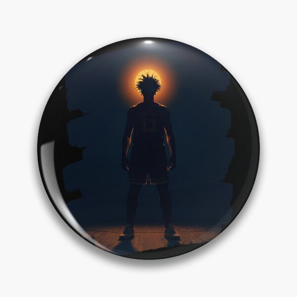 Item preview, Basketball Player silhouette standing tall with glow behind 9 designed and sold by Neon G.