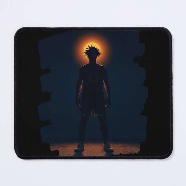 Item preview, Basketball Player silhouette standing tall with glow behind 9 designed and sold by Neon G.