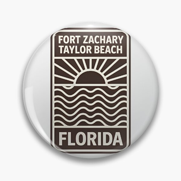 Item preview, Fort Zachary Taylor Beach Florida - Beach Sign designed and sold by TheOldMittenIllustrated.