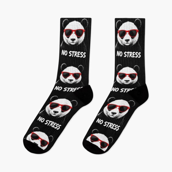Item preview, No Stress – Cool Panda with Sunglasses Graphic Art designed and sold by MKV Design.