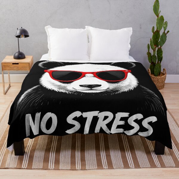 Item preview, No Stress – Cool Panda with Sunglasses Graphic Art designed and sold by MKV Design.