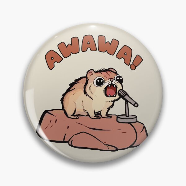 Item preview, AWAWA Hyrax in Concert, Graphic Humor Meme designed and sold by OrenjiArtShop.