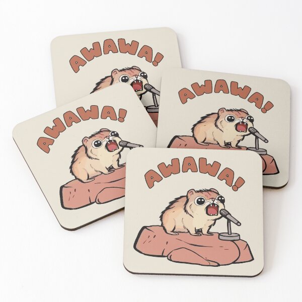 Item preview, AWAWA Hyrax in Concert, Graphic Humor Meme designed and sold by OrenjiArtShop.