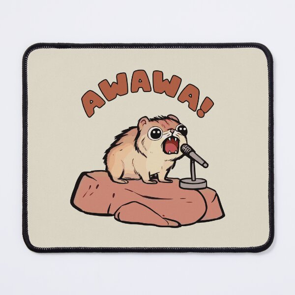 Item preview, AWAWA Hyrax in Concert, Graphic Humor Meme designed and sold by OrenjiArtShop.