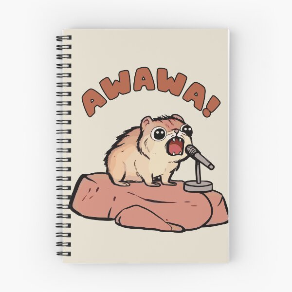 Item preview, AWAWA Hyrax in Concert, Graphic Humor Meme designed and sold by OrenjiArtShop.