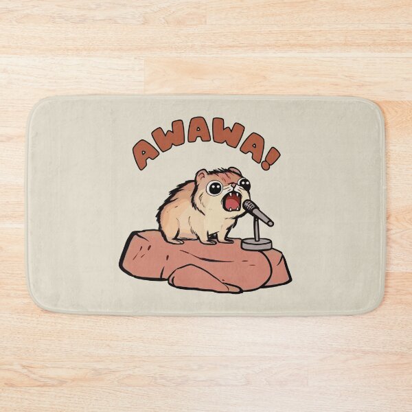 Item preview, AWAWA Hyrax in Concert, Graphic Humor Meme designed and sold by OrenjiArtShop.