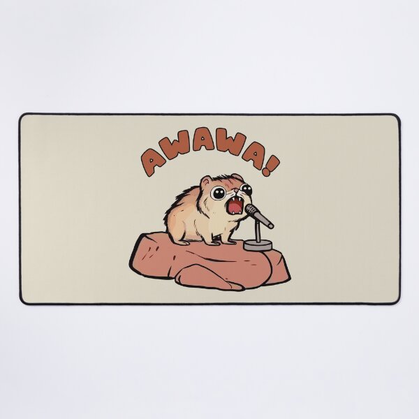 Item preview, AWAWA Hyrax in Concert, Graphic Humor Meme designed and sold by OrenjiArtShop.