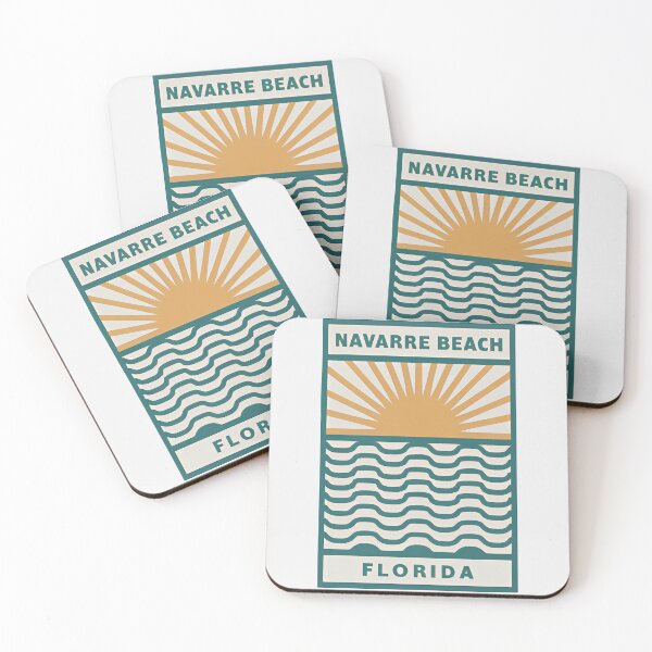 Item preview, Navarre Beach Florida - Beach Sign designed and sold by TheOldMittenIllustrated.