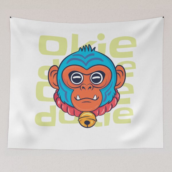 Item preview, Cool Blue Monkey Graphic Tee – Streetwear Animal Art designed and sold by EzekRenne.