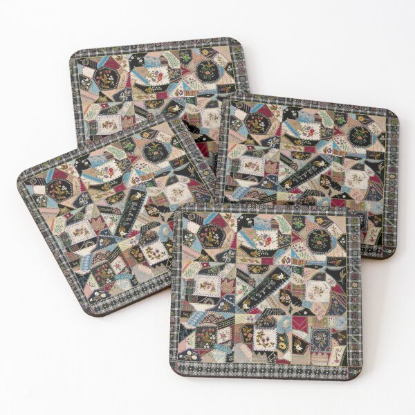 Item preview, Crazy Strawberry Quilt,1877, From the Met collection designed and sold by 2ndBloom.