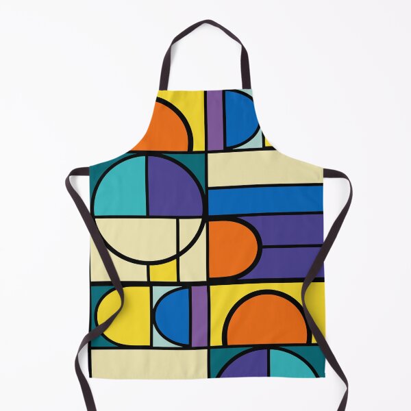 Aperçu de l'œuvre Bauhaus Geometric Gradient Pattern – Colorful Abstract Design créée et vendue par Timegraf.