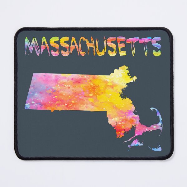 Item preview, Vibrant Massachusetts Watercolor Splash Map | Colorful MA State Pride designed and sold by mashmosh.