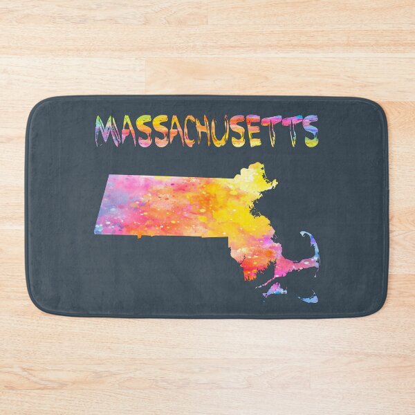 Item preview, Vibrant Massachusetts Watercolor Splash Map | Colorful MA State Pride designed and sold by mashmosh.
