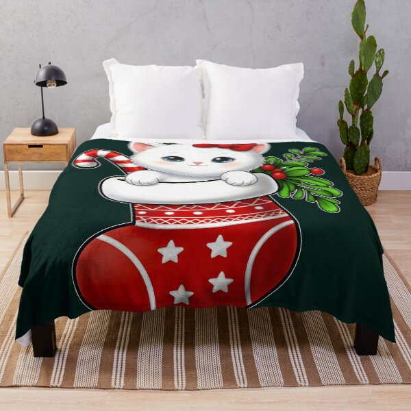 Item preview, Cute Christmas Cat in Stocking – Festive Kitty Holiday designed and sold by LALA-MIRA.