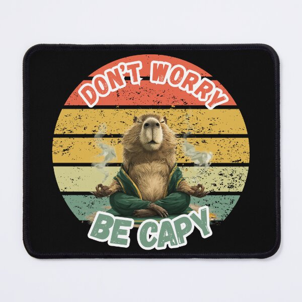 Item preview, Retro Don’t Worry Be Capy Cute Vintage Capybara designed and sold by Print-Panda.