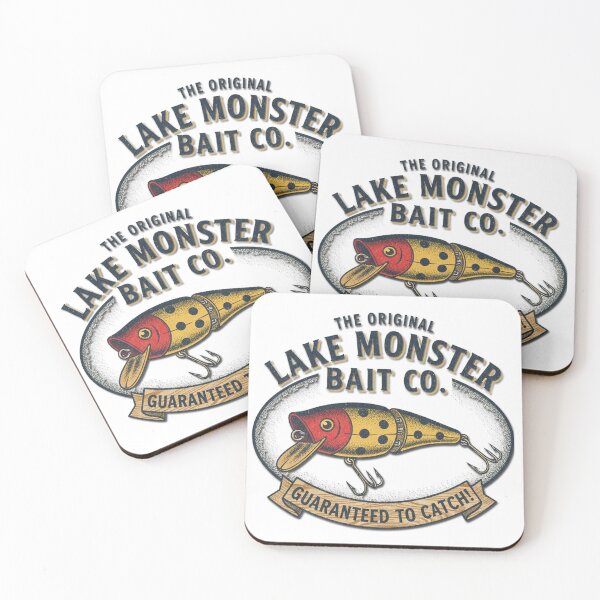 Item preview, Lake Monster Bait Co. Vintage Fishing Lure Design – Retro Fishing Tackle Art designed and sold by Art Beyond The Brush.