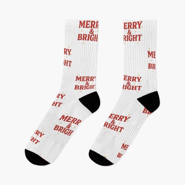 Item preview, Merry and Bright Christmas typography design designed and sold by olenapetol.