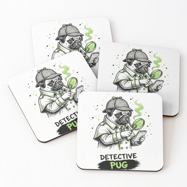 Item preview, Detective Pug designed and sold by Jetbrains.