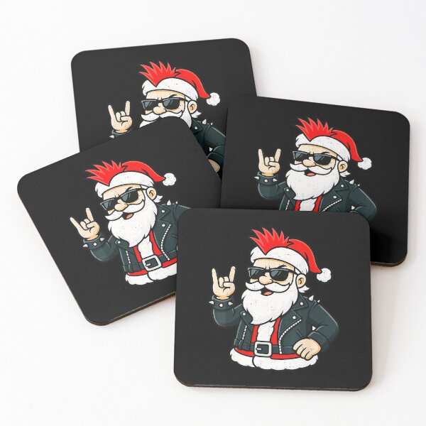 Item preview, Punk Rock Santa Claus Emo Christmas Rocker Pajamas designed and sold by WayTBeenkenArt.