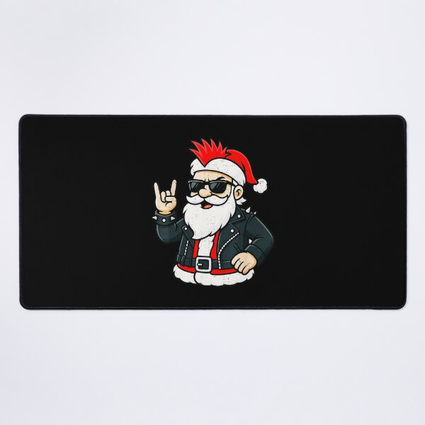 Item preview, Punk Rock Santa Claus Emo Christmas Rocker Pajamas designed and sold by WayTBeenkenArt.