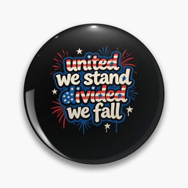 Item preview, United We Stand Divided We Fall Patriot Pride designed and sold by SkeletonsDanger.