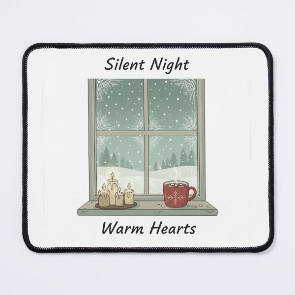 Item preview, Silent Night, Cozy Winter and Warm Hearts designed and sold by ARTofBito.