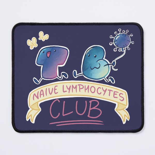 Item preview, Naive Lymphocytes CLUB - coloured (sticker-like) designed and sold by StarAngel969.