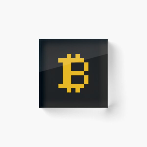 Item preview, Bitcoin Logo Retro Pixel Game - Yellow designed and sold by CyberRex.