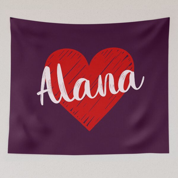 Item preview, Alana Name Red Heart  designed and sold by Jeallan Designs.
