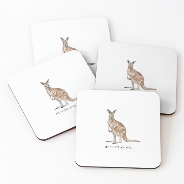 Item preview, Kangaroo spirit animal retro antique funny meme memes cute kawaii designed and sold by CheeseBlueprint.