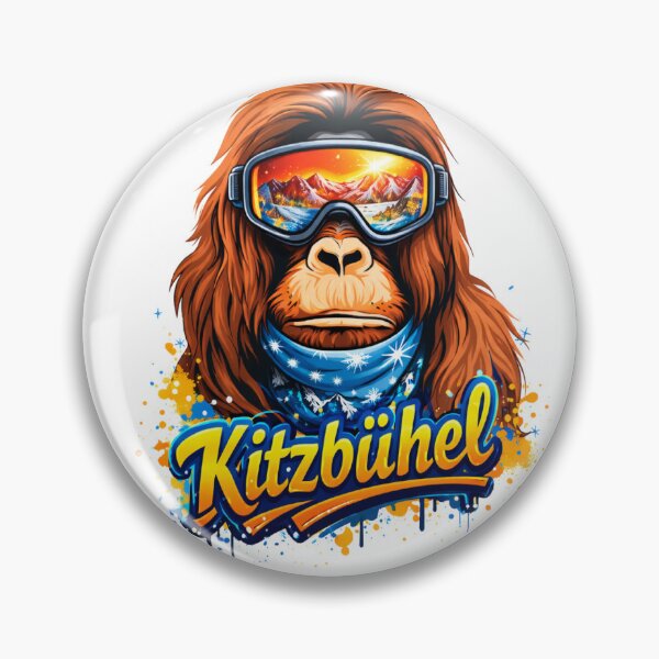 Item preview, Cool Ape of Kitzbühel – Ski Resort Street Art   designed and sold by Myōhō Print Co..