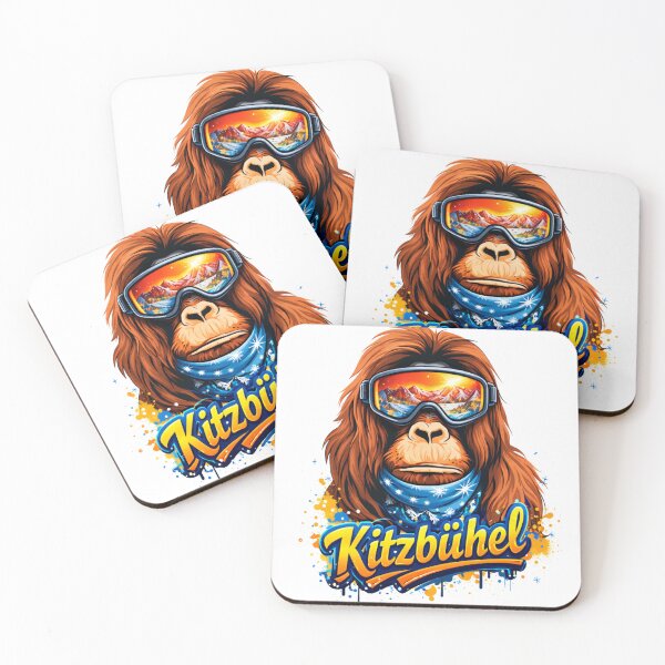 Item preview, Cool Ape of Kitzbühel – Ski Resort Street Art   designed and sold by Myōhō Print Co..