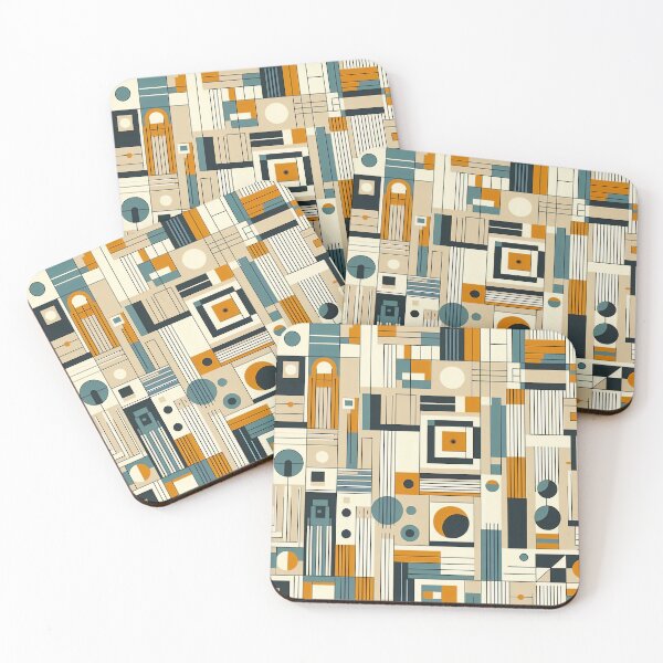 Item preview, Bauhaus - Movement - Geometric Shapes Linear Modern Art designed and sold by Mermaid's Whimsy.