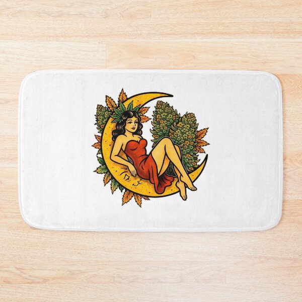Item preview, Autumn Cannabis Moon Babe designed and sold by Wake and Bake.