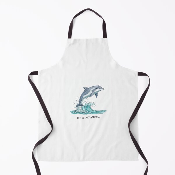 Item preview, Dolphin spirit animal retro antique funny meme memes cute kawaii designed and sold by CheeseBlueprint.