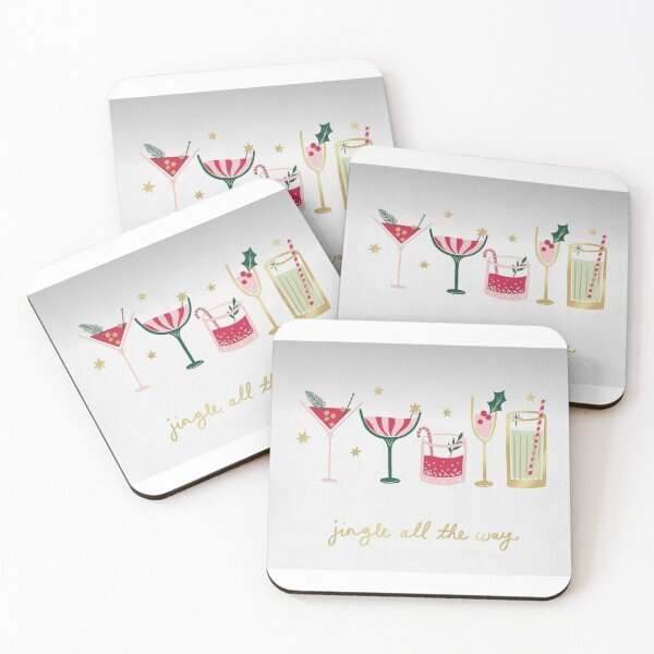 Item preview, Festive Cocktail Lineup Illustration designed and sold by Adronia.