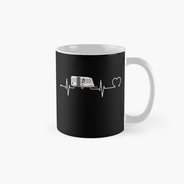 Item preview, Caravan Heartbeat Love – RV Camping and Camper Life Illustration designed and sold by GetGoodFit.