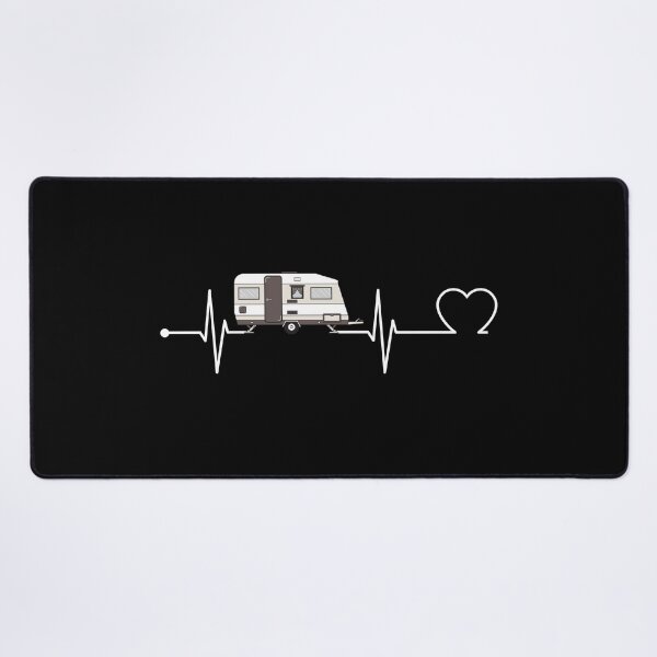 Item preview, Caravan Heartbeat Love – RV Camping and Camper Life Illustration designed and sold by GetGoodFit.